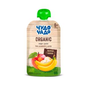 ЧУДО-ЧАДО Пюре органическое яблоко-банан 90гр